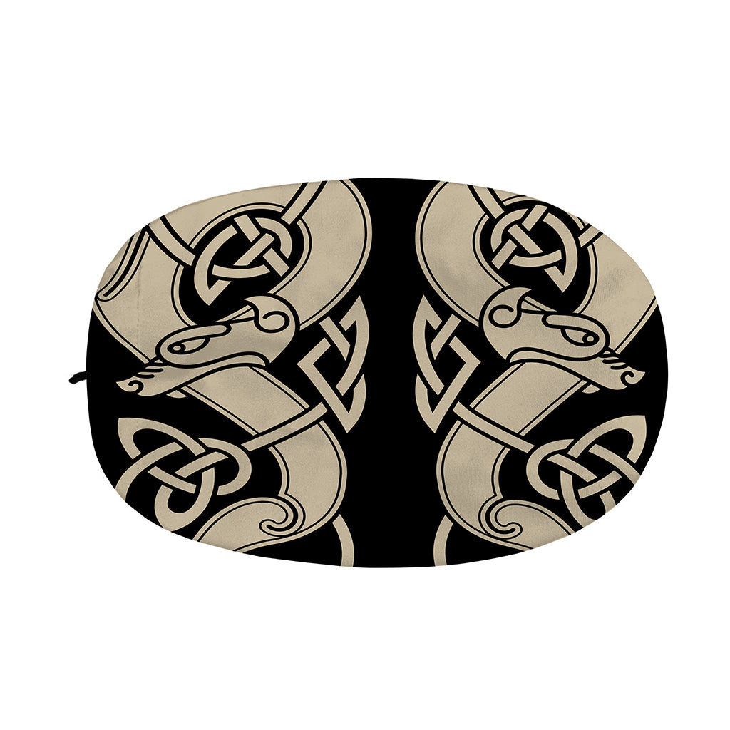 Viking Wolves Symbol Print Car Side Mirror Covers