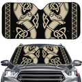 Viking Wolves Symbol Print Car Windshield Sun Shade