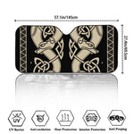 Viking Wolves Symbol Print Car Windshield Sun Shade