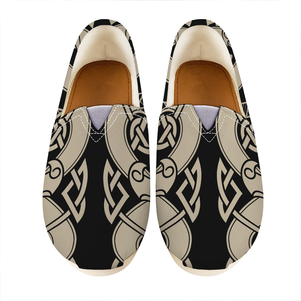 Viking Wolves Symbol Print Casual Shoes