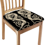 Viking Wolves Symbol Print Chair Cushion Cover