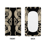 Viking Wolves Symbol Print Changing Pad Cover