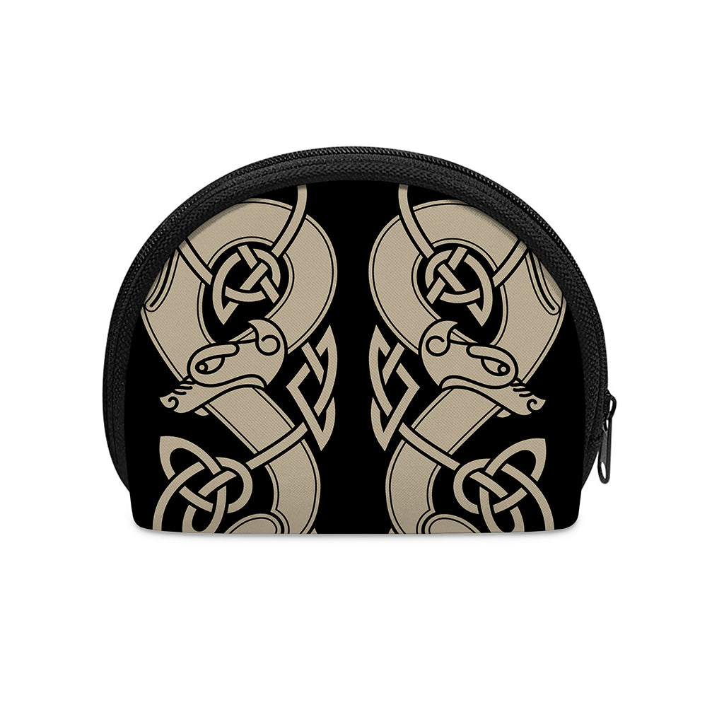 Viking Wolves Symbol Print Coin Purse