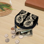 Viking Wolves Symbol Print Coin Purse