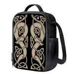 Viking Wolves Symbol Print Crossbody Lunch Bag