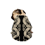Viking Wolves Symbol Print Dog Zip Up Jacket