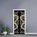 Viking Wolves Symbol Print Door Sticker