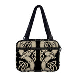Viking Wolves Symbol Print Double Strap Bible Bag