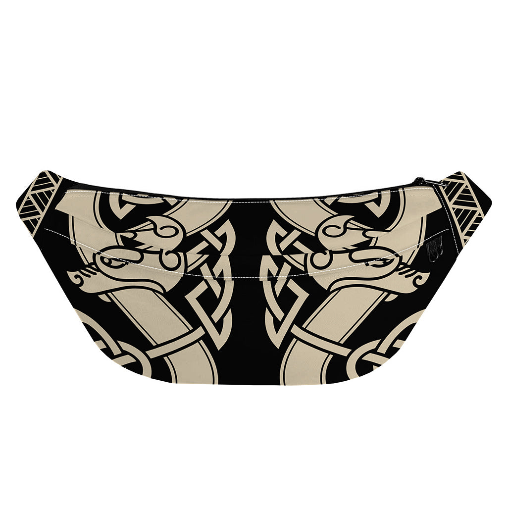 Viking Wolves Symbol Print Fanny Pack
