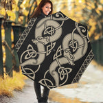 Viking Wolves Symbol Print Foldable Umbrella