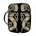 Viking Wolves Symbol Print Front Pocket Bible Bag