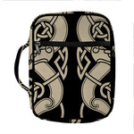 Viking Wolves Symbol Print Front Pocket Bible Bag