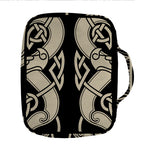 Viking Wolves Symbol Print Front Pocket Bible Bag