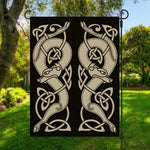 Viking Wolves Symbol Print Garden Flag