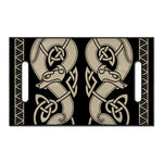 Viking Wolves Symbol Print Golf Cart Seat Cover