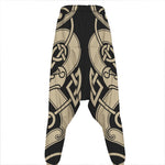 Viking Wolves Symbol Print Hammer Pants