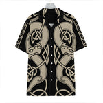 Viking Wolves Symbol Print Hawaiian Shirt