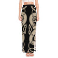 Viking Wolves Symbol Print High Slit Maxi Skirt