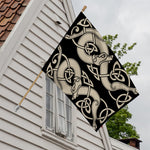 Viking Wolves Symbol Print House Flag