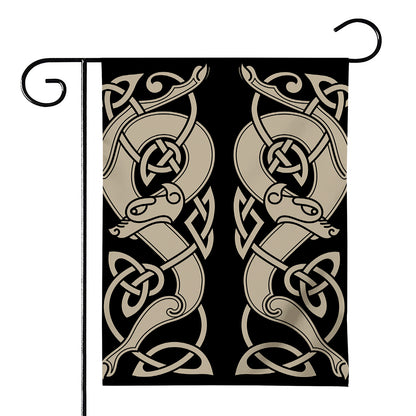 Viking Wolves Symbol Print House Flag