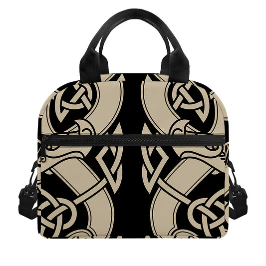 Viking Wolves Symbol Print Insulated Lunch Bag