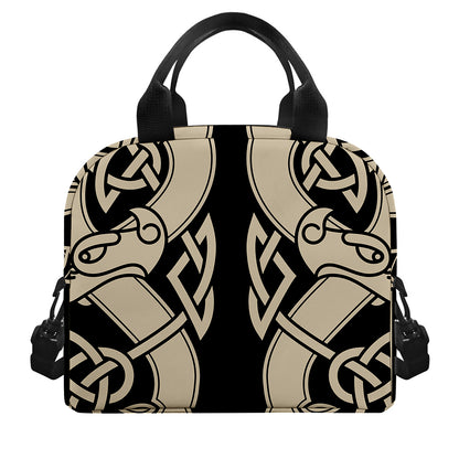 Viking Wolves Symbol Print Insulated Lunch Bag
