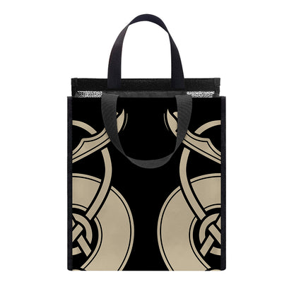Viking Wolves Symbol Print Insulated Lunch Tote