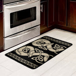 Viking Wolves Symbol Print Kitchen Mat