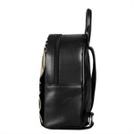 Viking Wolves Symbol Print Leather Backpack