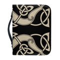Viking Wolves Symbol Print Leather Bible Cover