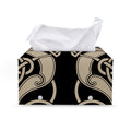 Viking Wolves Symbol Print Leather Tissue Box Cover