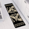 Viking Wolves Symbol Print Long Kitchen Mat