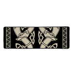 Viking Wolves Symbol Print Long Kitchen Mat