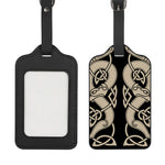 Viking Wolves Symbol Print Luggage Tag