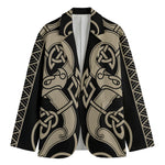 Viking Wolves Symbol Print Men's Blazer