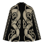 Viking Wolves Symbol Print Men's Blazer