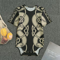 Viking Wolves Symbol Print Men's Bodysuit