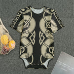 Viking Wolves Symbol Print Men's Bodysuit