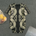 Viking Wolves Symbol Print Men's Bodysuit