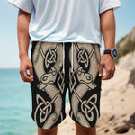 Viking Wolves Symbol Print Men's Cargo Shorts