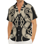 Viking Wolves Symbol Print Men's Deep V-Neck Shirt