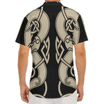 Viking Wolves Symbol Print Men's Deep V-Neck Shirt
