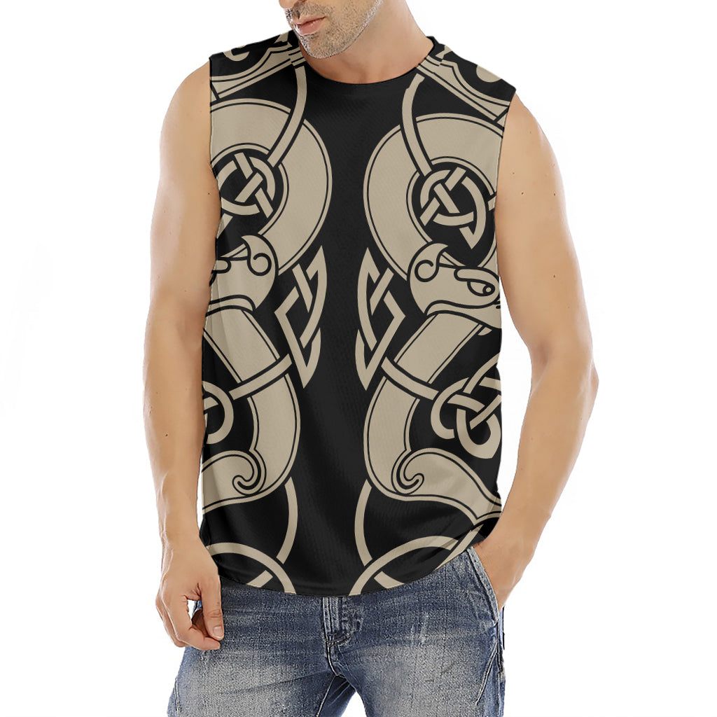 Viking Wolves Symbol Print Men's Fitness Tank Top