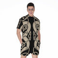Viking Wolves Symbol Print Men's Romper