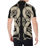 Viking Wolves Symbol Print Men's Shirt