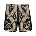 Viking Wolves Symbol Print Men's Athletic Shorts