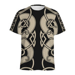 Viking Wolves Symbol Print Men's Sports T-Shirt