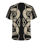 Viking Wolves Symbol Print Men's Sports T-Shirt