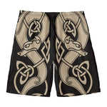 Viking Wolves Symbol Print Men's Swim Trunks