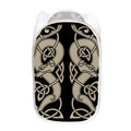 Viking Wolves Symbol Print Mesh Laundry Hamper